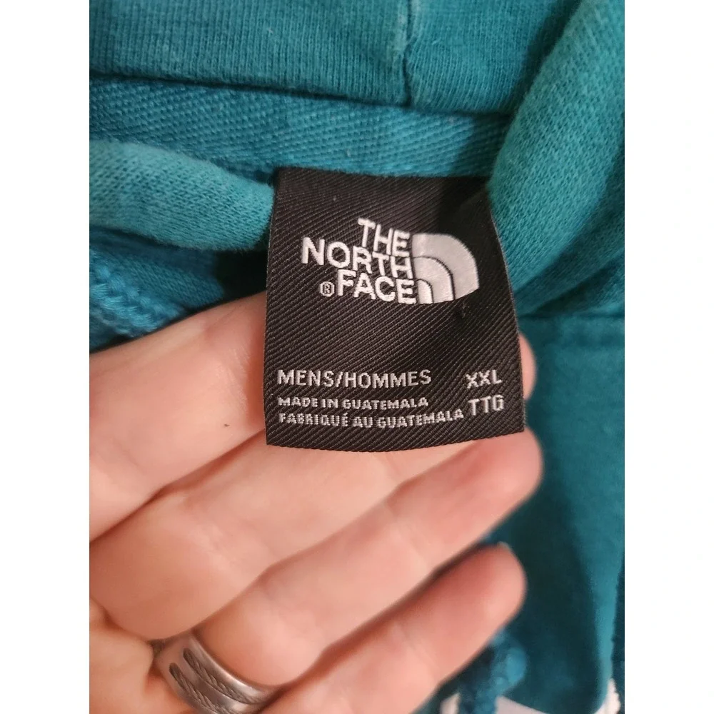 The North Face Half Dome Pullover Hoodie Men's XXL Teal Blue Fleece NWOT New